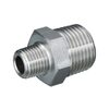 Hexagon reducing nipple 100 bar type R209 in stainless steel, male thread BSPT 1/2"x3/8"